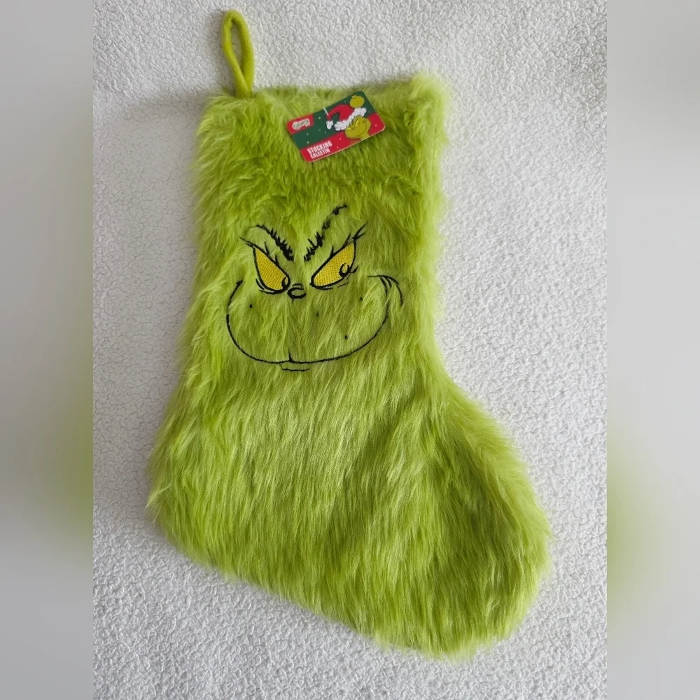 Dr. Seuss' How The Grinch Stole Christmas Furry Green Face 20